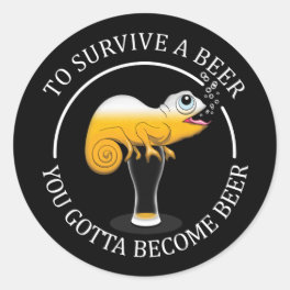 Beer Lover's Funny Quote - Beer Classic Round Sticker