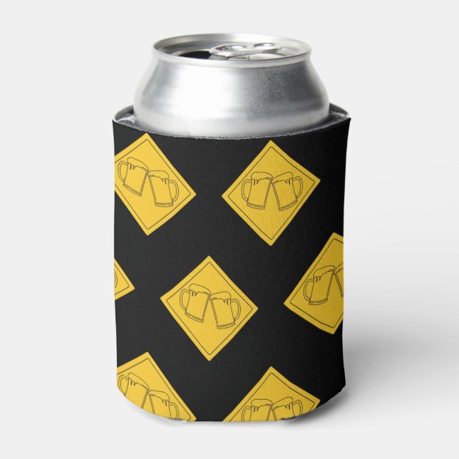 Beer Lovers Sign Can Cooler (Can Front)