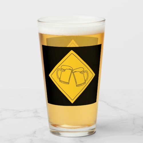 Beer Lovers Sign Glass