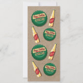 Beer lovers tasting scorecard on faux kraft paper (Back)