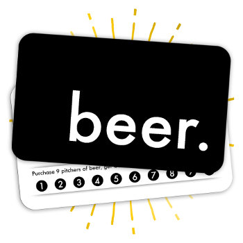 Beer. Loyalty Punch Card by identica at Zazzle