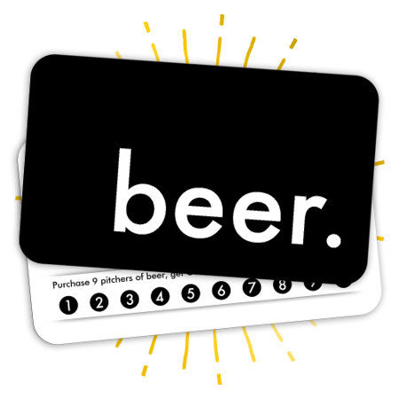 Beer. Loyalty Punch Card