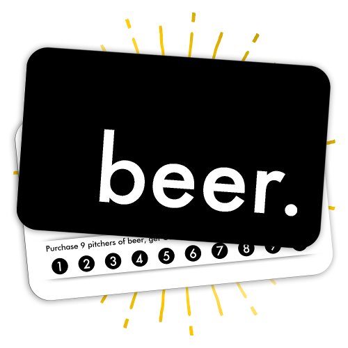 beer loyalty punch card