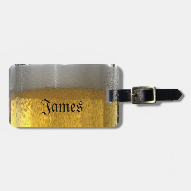 Beer Luggage Tag (Front Horizontal)
