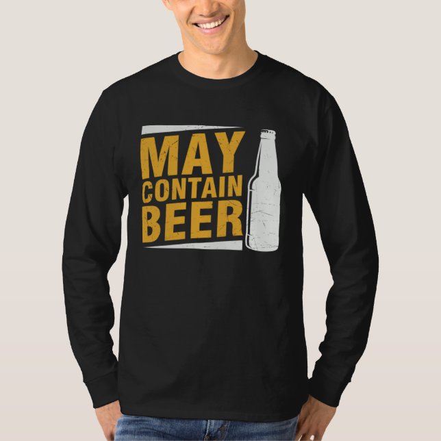 Beer  May Contain Beer T-Shirt (Front)