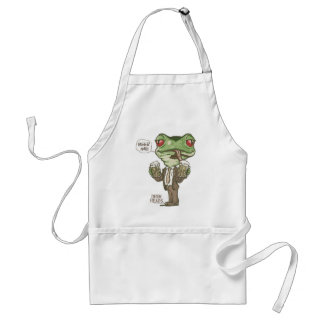 Beer Me Beer Frog by Mudge Studios Adult Apron