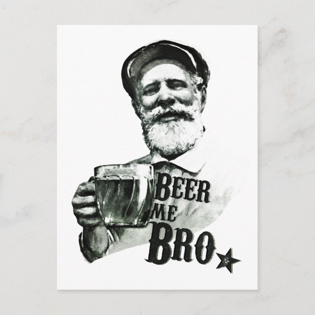 Beer me Bro. Postcard (Front)