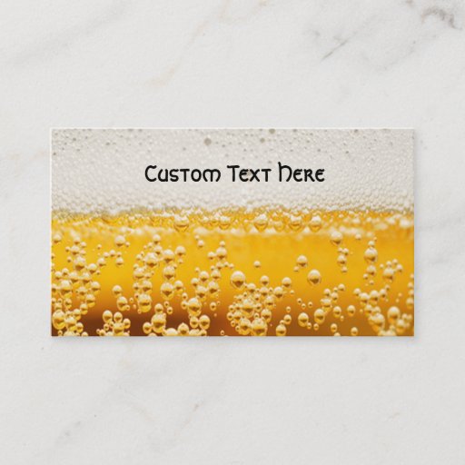Customizable beer me business card template