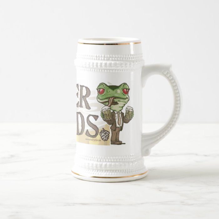 Beer Me Frog Heads by Mudge Studios Mug