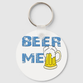 beer me funny keychain