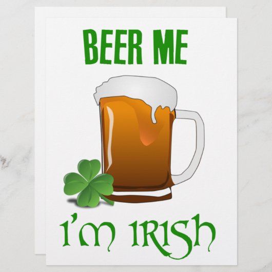 Beer Me I'm Irish (Front/Back)
