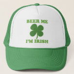 Beer Me Im Irish Trucker Hat at Zazzle