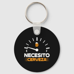 Beer Mexican Party Men Necesito Cerveza Cinco De M Keychain