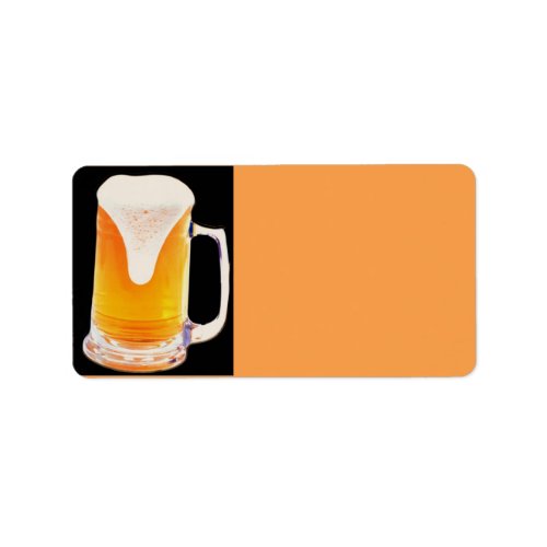 Beer Mug Address Label