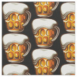 Beer Mug Bartender Brewery Bar Pattern Fabric