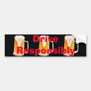 Beer Mug Bumper Sticker