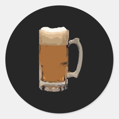 Beer Mug Classic Round Sticker