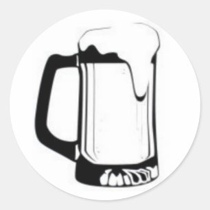 Beer Mug Classic Round Sticker
