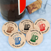 Beer Mug Drink Token Wooden Nickels (Front)