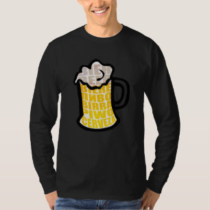Beer Mug Drinking Foam Cerveza International Beers T-Shirt
