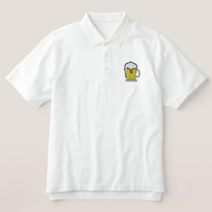 Beer Mug Embroidered Polo Shirt