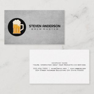 Beer Mug Foaming Business Card