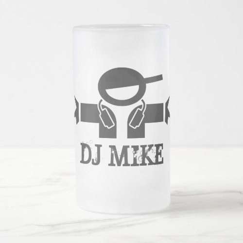 Beer mug for Deejays  Customizable DJ name