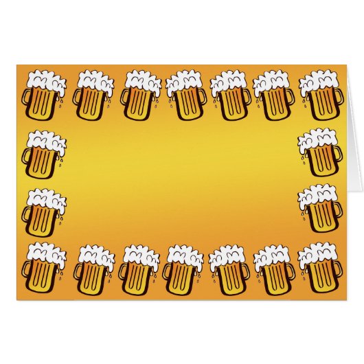 Beer Mug Frame Cards (Front Horizontal)