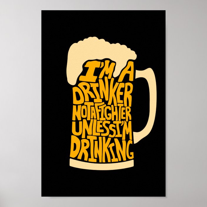 Beer Mug Funny Poster | Zazzle.com
