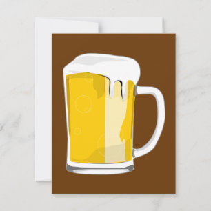 Beer mug invitation