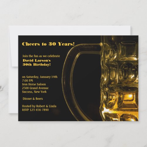 Beer Mug Invitation