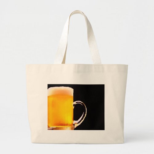 Beer Mug Large Tote Bag