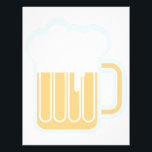 Beer Mug Letterhead<br><div class="desc">There's no excuse for beer-lovers to tap that keg! Get the party started with this design on framed embroidery, cocktail napkins, clothing and more!</div>