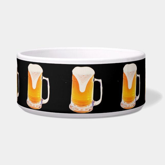 Beer Mug Pet Bowl (Front)
