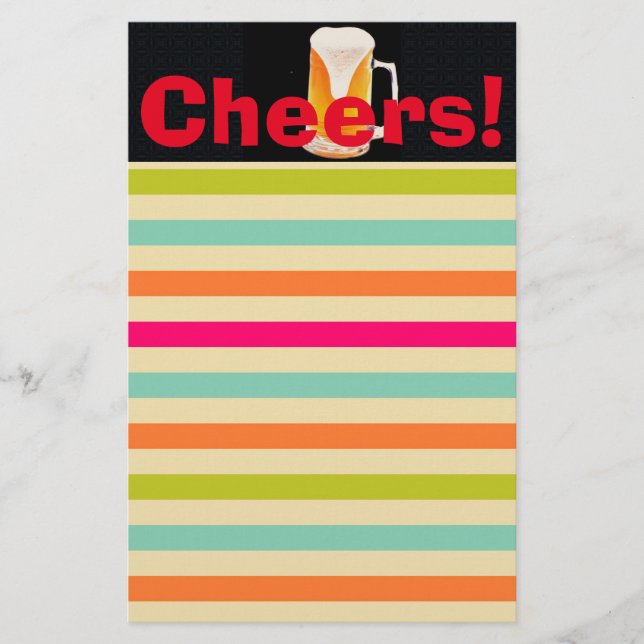 Beer Mug Stationery (Front)