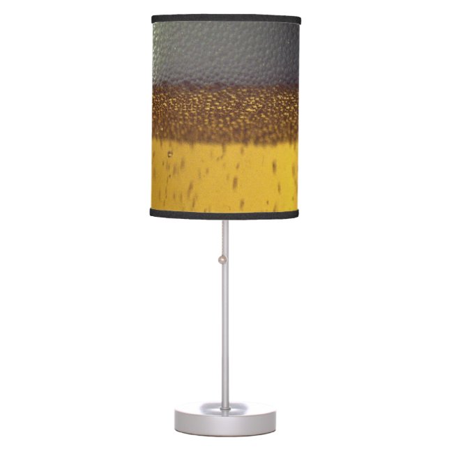 Beer Mug with Bubbles and Foam Table Lamp (Front)