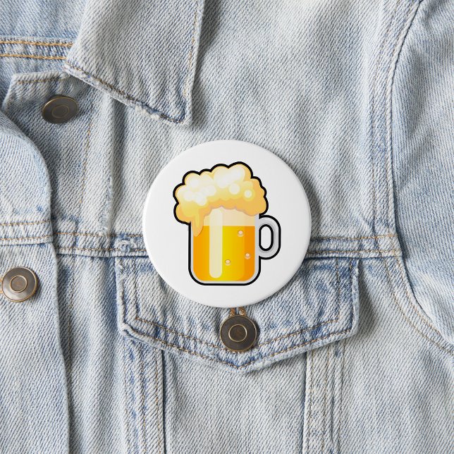 Beer Mug with Frothy Foam Button (Creator Uploaded)
