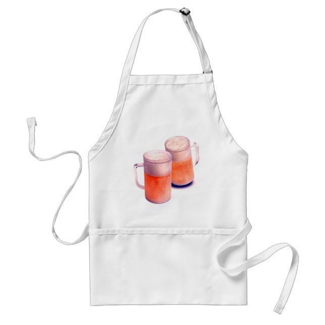 Beer Mugs Adult Apron (Front)