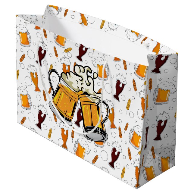 Beer Mugs Gift Bag (Back Angled)