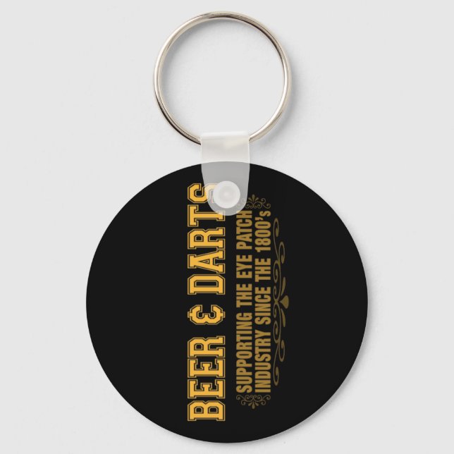Beer N Darts Keychain (Front)