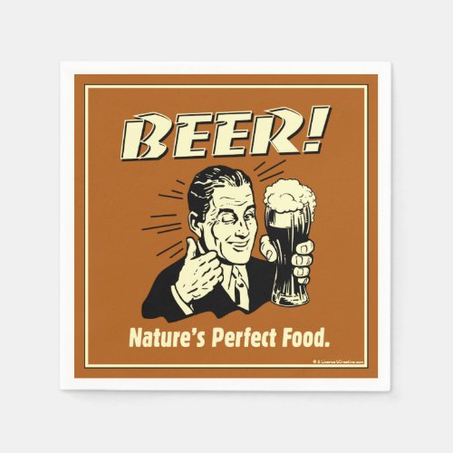 Beer Natures Perfect Food Napkins