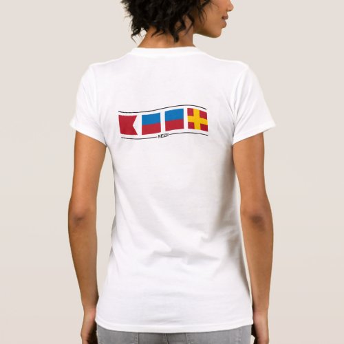 Beer Nautical Flags Wave T_Shirt