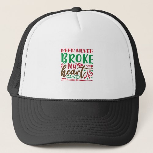 beer never broke my heart trucker hat