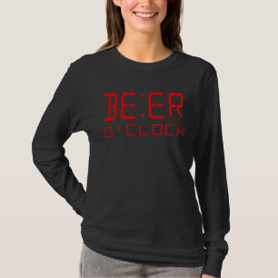Beer O Clock Digital Clock T-Shirt