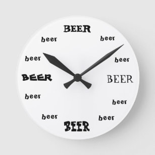 Beer O'Clock Bar Clock Craft Beer Gift for Him