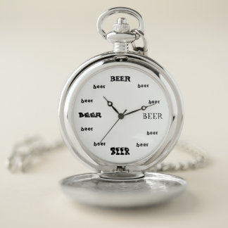 Beer O'Clock Bar Clock Craft Beer Gift for Him Pocket Watch