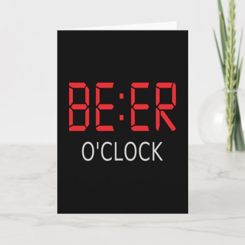Beer oclock card