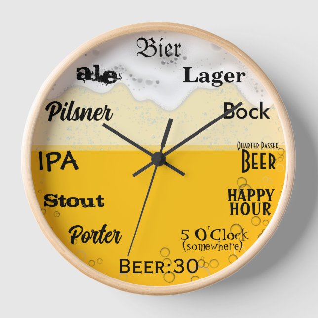 Beer O'Clock Clock (Front)