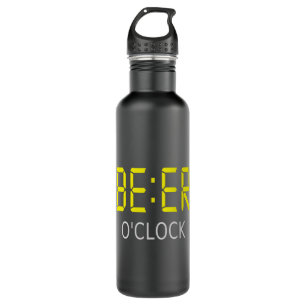 Beer o'clock stainless steel water bottle