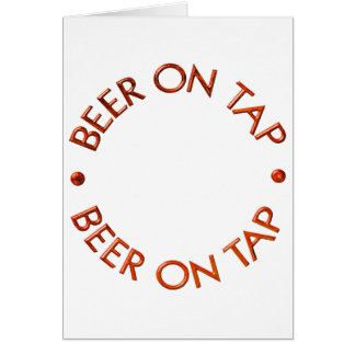 Beer On Tap Logo Cards
